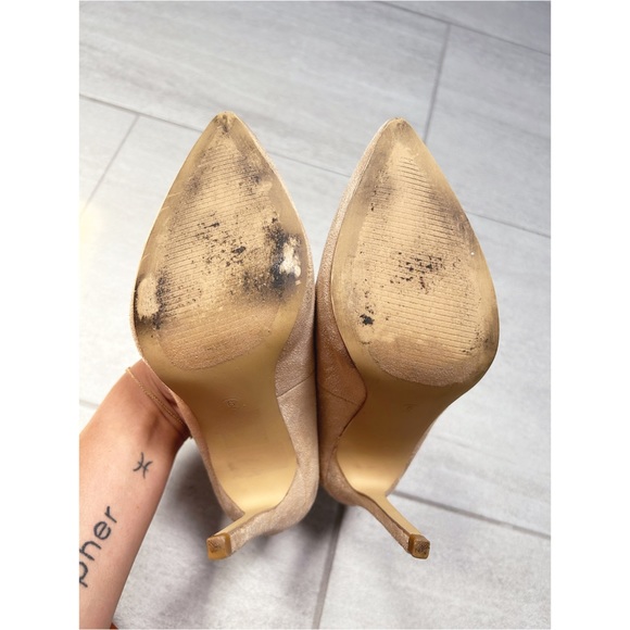 Nude faux suede pumps - Picture 5 of 5